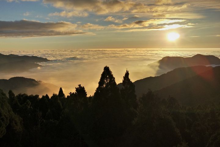 阿里山 雲海と日の出